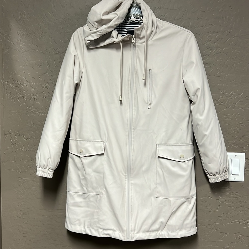 Zara Outerwear Viscose Nylon Hooded jacket Size S - Picture 2 of 12